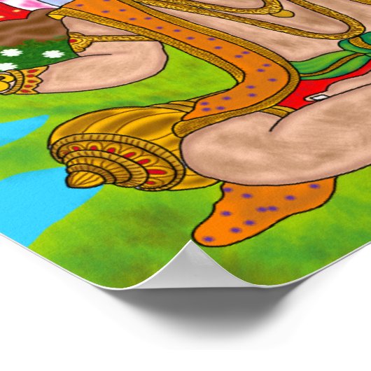 Lord Hanuman Poster (Ecke)