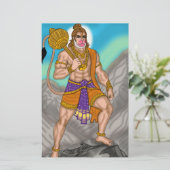 Lord Hanuman Stationery Briefpapier (Stehend Vorderseite)