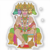 Lord Hanuman Sticker | Hindu Devta Hanuman Spiritu (Vorderseite)