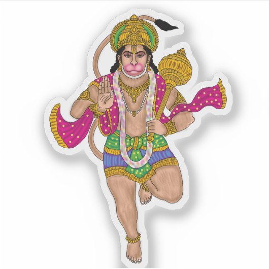 Lord Hanuman Sticker Pack (Vorderseite)