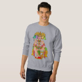 Lord Hanuman Sweatshirt | Powerful Hindu Devta Han (Vorne ganz)