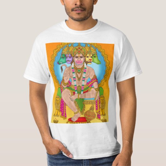 Lord Hanuman T - Shirt | Powerful Hindu Devta Hanu (Vorderseite)