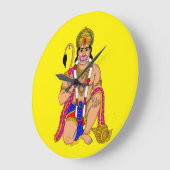 Lord Hanuman Wall Clock Große Wanduhr (Winkel)