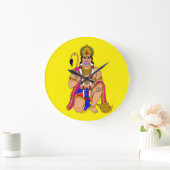 Lord Hanuman Wall Clock Große Wanduhr (Zuhause)