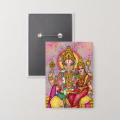 Lord Hayagriva Knopf  Button (Vorderseite/Rückseite)