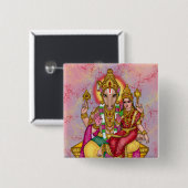 Lord Hayagriva Knopf Button (Vorne & Hinten)