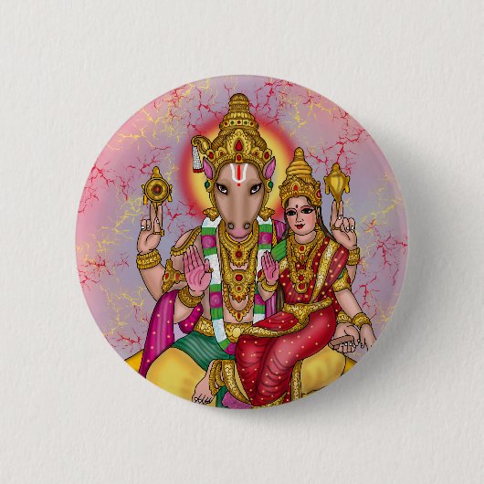 Lord Hayagriva Knopf  Button (Vorderseite)