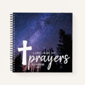 Lord Heather My Prayers Night Sky Prayer Journal Notizblock (Vorderseite)