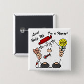Lord Help Me I'm a Nurse Button (Vorne & Hinten)