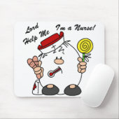 Lord Help Me I'm a Nurse Mousepad (Mit Mouse)
