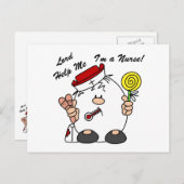 Lord Help Me I'm a Nurse Postkarte (Vorne/Hinten)