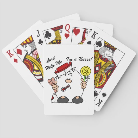 Lord Help Me I'm a Nurse Spielkarten (Rückseite)