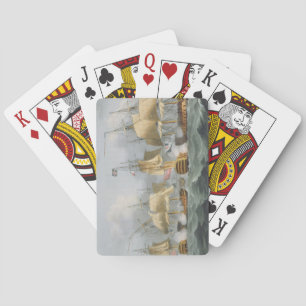 Lord Howe in der Königin Charlotte, Breaking the E Spielkarten