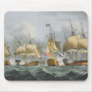Lord Howe in der Königin Charlotte, Ene brechend Mousepad