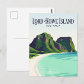 Lord-Howe-Insel Australien Postkarte (Vorne/Hinten)