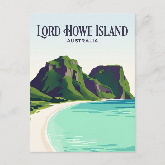 Lord-Howe-Insel Australien Postkarte (Vorderseite)
