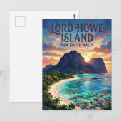 Lord-Howe-Insel Australien Postkarte (Vorne/Hinten)