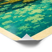 Lord Howe Island, Australia, in a classic retro Poster (Ecke)