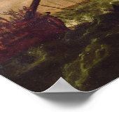 Lord Howe und Comte d'Estaing von Rhode Poster (Ecke)