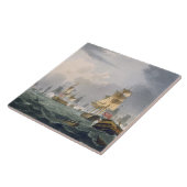 Lord Howes Victory am 1. Juni 1794 graviert durch Fliese (Seite)