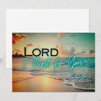 "Lord I dry for you"-Karte