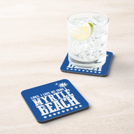 Lord, i-Liebe ich irgendein Myrtle Beach Untersetzer (Rechte Seite)