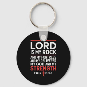 Lord is my Rock Gospel Christlich Pray Faith Bibel Schlüsselanhänger