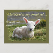 Lord is my Shepherd Psalm 23 Complete Version Postkarte (Vorderseite)