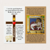Lord ist mein Hirte Lost Schafgebet-Karte Visitenkarten (Außenseite Aufgefaltet)