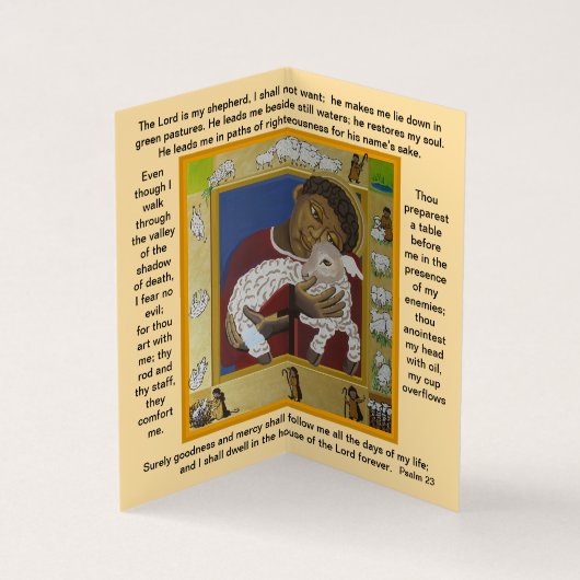 Lord ist mein Hirte Lost Schafgebet-Karte Visitenkarten (Innenseite)