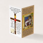 Lord ist mein Hirte Lost Schafgebet-Karte Visitenkarten (Vorderseite)