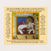 Lord ist mein Hirte Lost Schafgebet-Karte Visitenkarten (Innenseite Aufgefaltet)