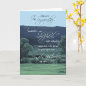 Lord ist mein Hirte, religiöses, Christliches Beil Karte (Gelbe Blume)