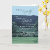 Lord ist mein Hirte, religiöses, Christliches Beil Karte (Gelbe Blume)