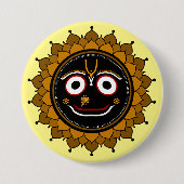 Lord Jagannath Devotional - Hare Krishna Button (Vorderseite)
