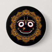 Lord Jagannath Devotional - Hare Krishna Button (Vorderseite)