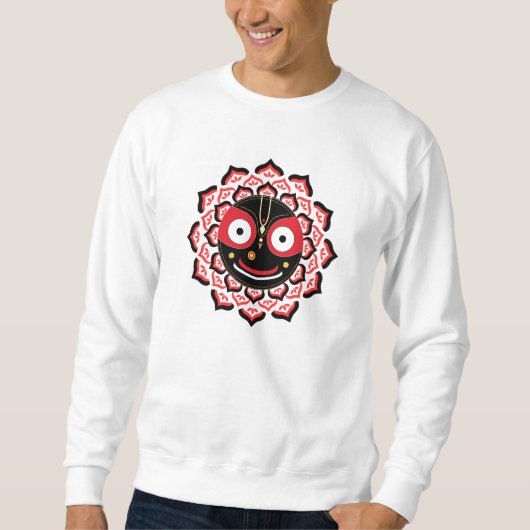 Lord Jagannath Face Chakra Hindu Deity Sweatshirt (Vorderseite)