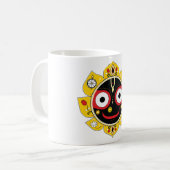 Lord Jagannath Face Hindu Deity Spiritual Kaffeetasse (Vorderseite Links)