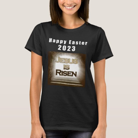 Lord Jesus Christ is Risen  Resurrection of Jesus T-Shirt (Vorderseite)