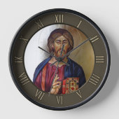 Lord Jesus Christ Pantocrator Uhr (Vorderseite)