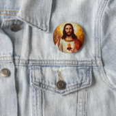 Lord Jesus Christus und das heilige Herz Button (Beispiel)