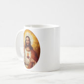 Lord Jesus Christus und das heilige Herz Kaffeetasse (Vorderseite Links)