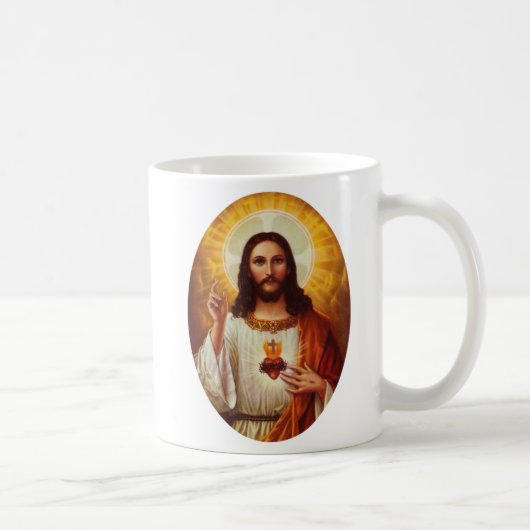 Lord Jesus Christus und das heilige Herz Kaffeetasse (Rechts)