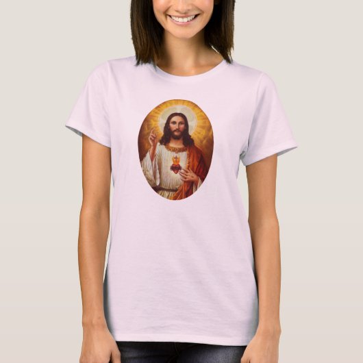Lord Jesus Christus und das heilige Herz T-Shirt (Vorderseite)