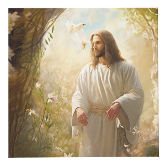 Lord Jesus Foto Cube Würfel (Vorderseite)