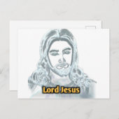 Lord Jesus Postkarte (Vorne/Hinten)