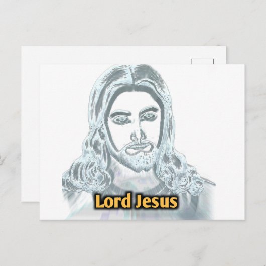 Lord Jesus Postkarte (Vorne/Hinten)