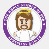 LORD JESUS Round Stickers (Vorderseite)