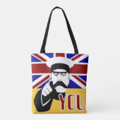 Lord Kitchener Retro Pop Tasche (Rückseite)