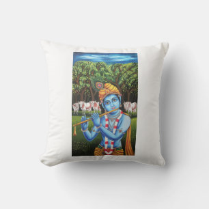 Lord Krishna Art Pillow Cover Kissen
